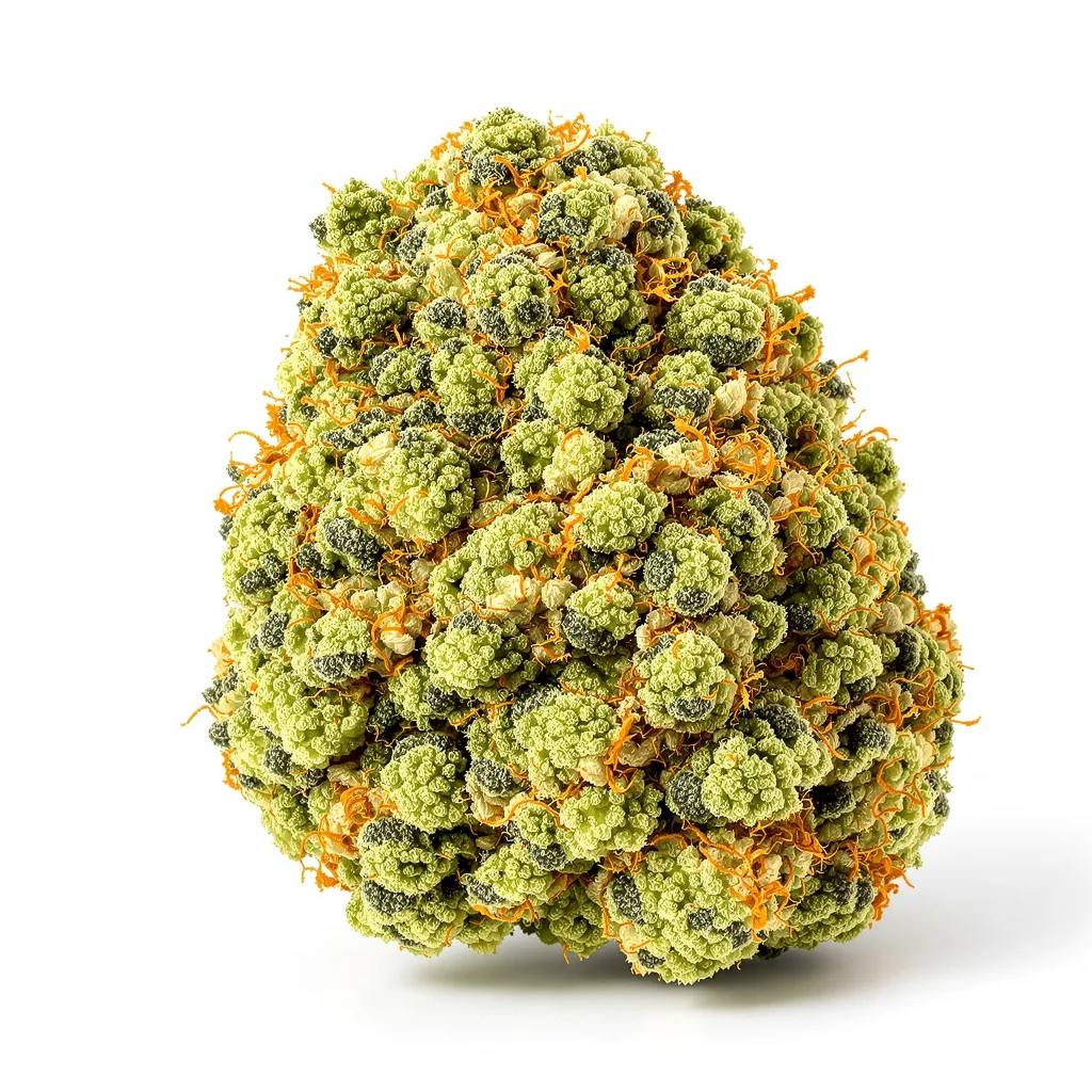 Lucid Dream 20% indica / 80% sativa — fleur avec trichomes visibles