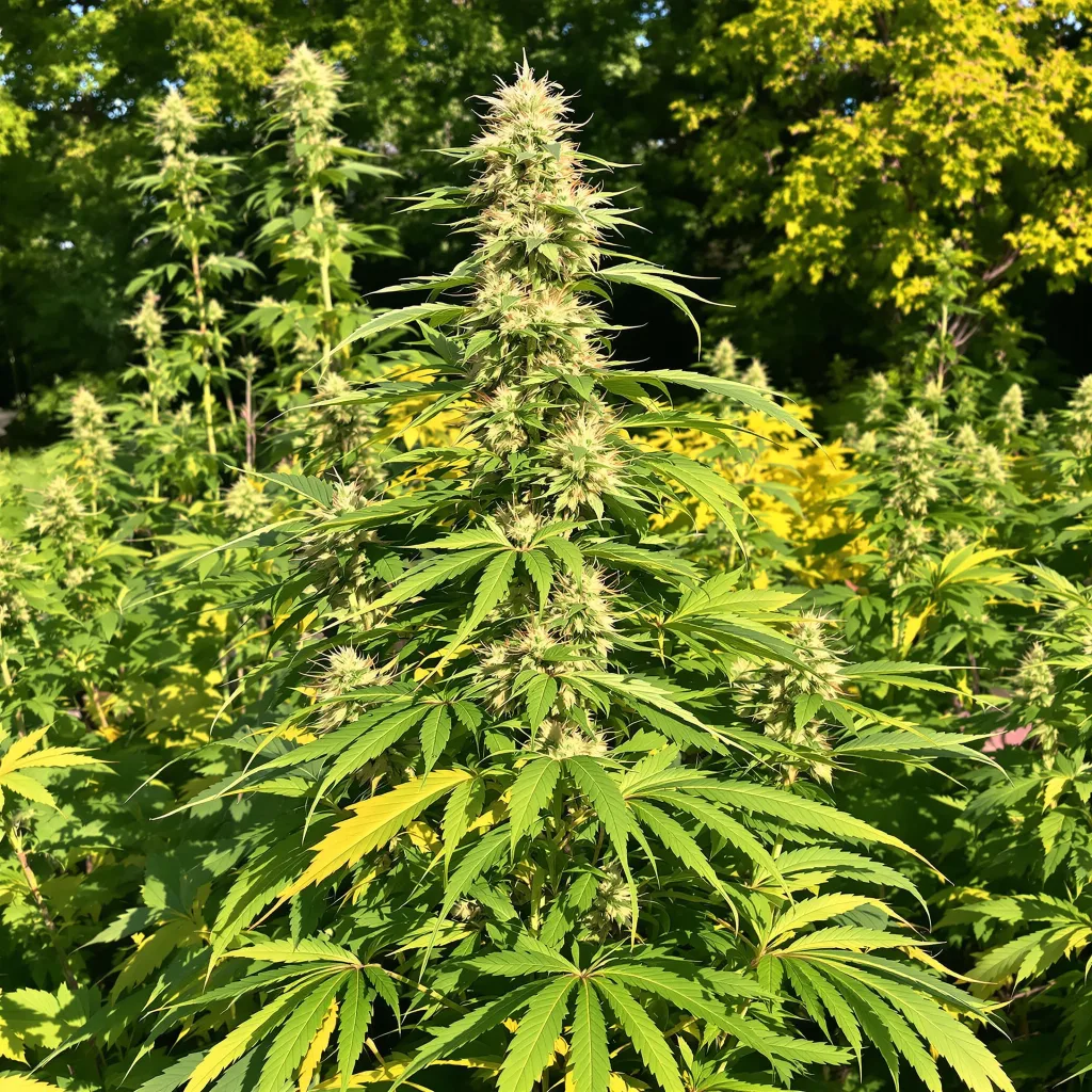 Lucid Dream Kush 9% indica / 91% sativa — fleur avec trichomes visibles