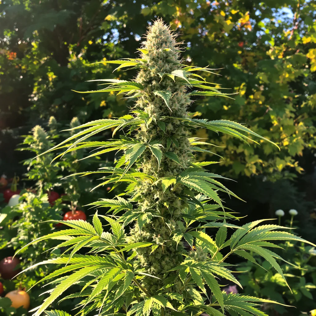 Lucky Charms 50% indica / 50% sativa — fleur avec trichomes visibles