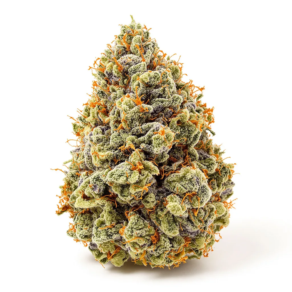 Lucky Charms 50% indica / 50% sativa — fleur avec trichomes visibles