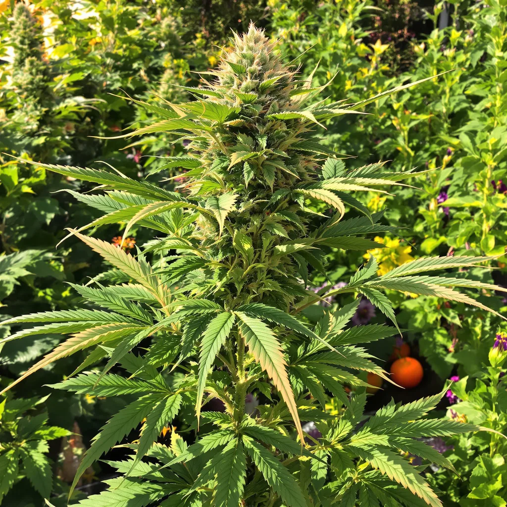Lucky Dog 81% indica / 19% sativa — fleur avec trichomes visibles