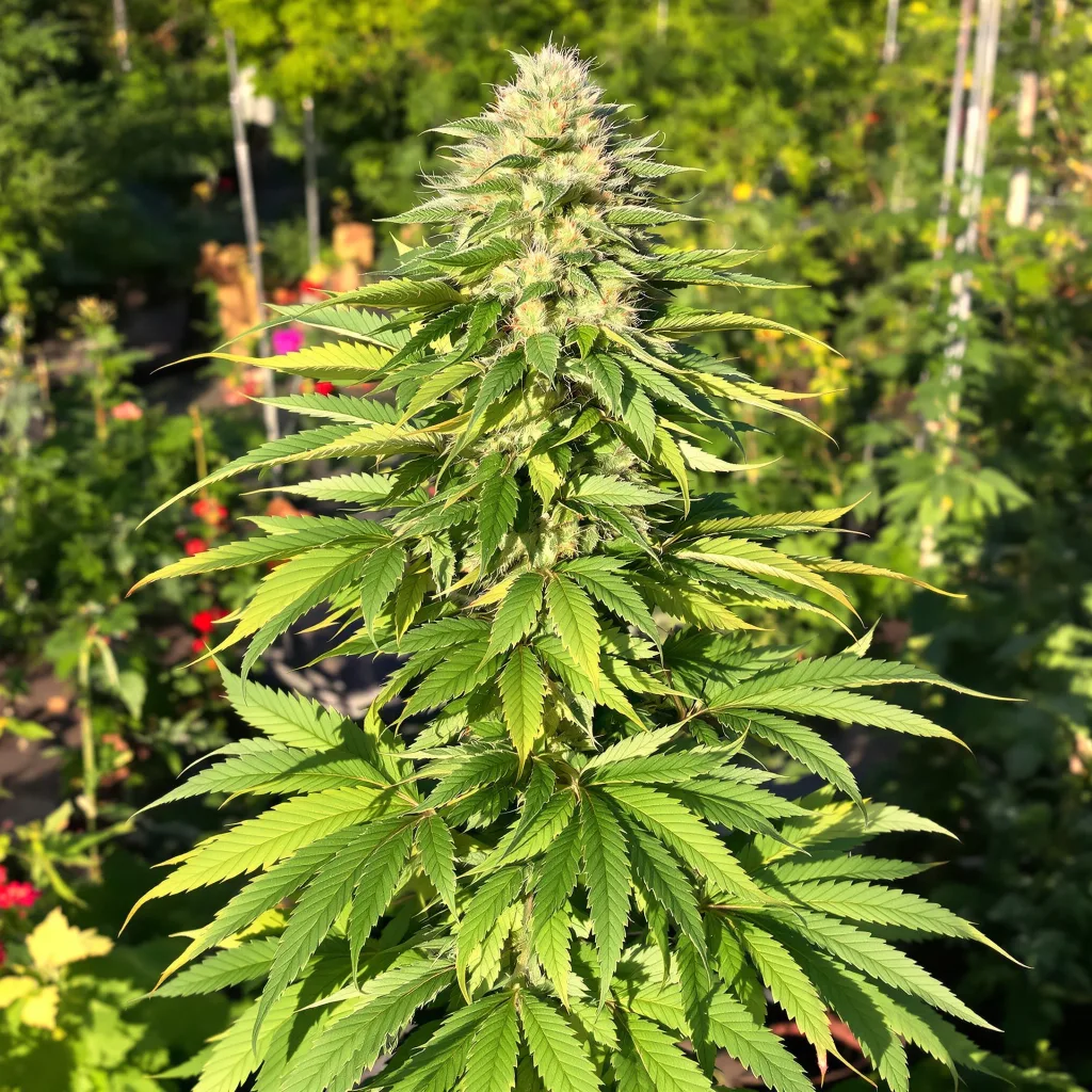 Mag Landrace 81% indica / 19% sativa — fleur avec trichomes visibles