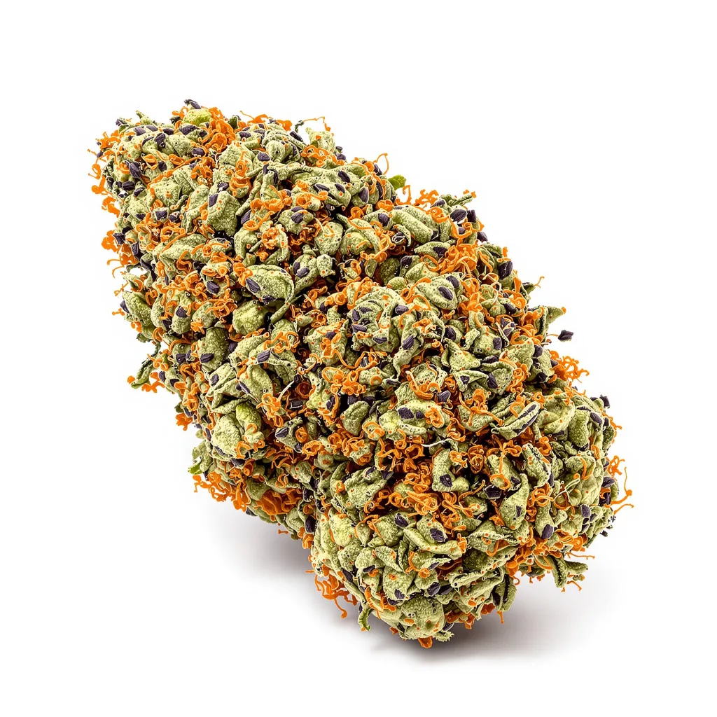 Mag Landrace 81% indica / 19% sativa — fleur avec trichomes visibles