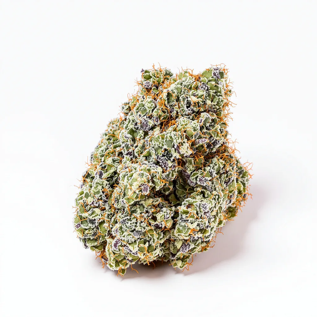 Mandala #1 52% indica / 48% sativa — fleur avec trichomes visibles
