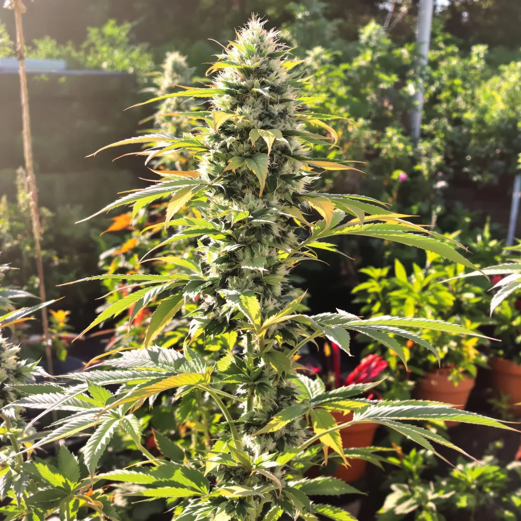 Mandala #1 52% indica / 48% sativa — fleur avec trichomes visibles