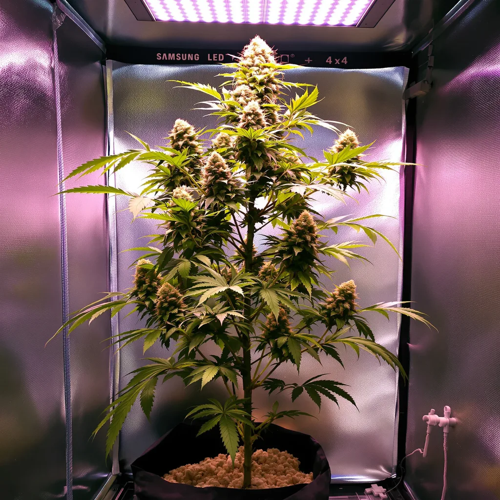 Plante de cannabis Mandarin en floraison — 60-100 cm autofloraison