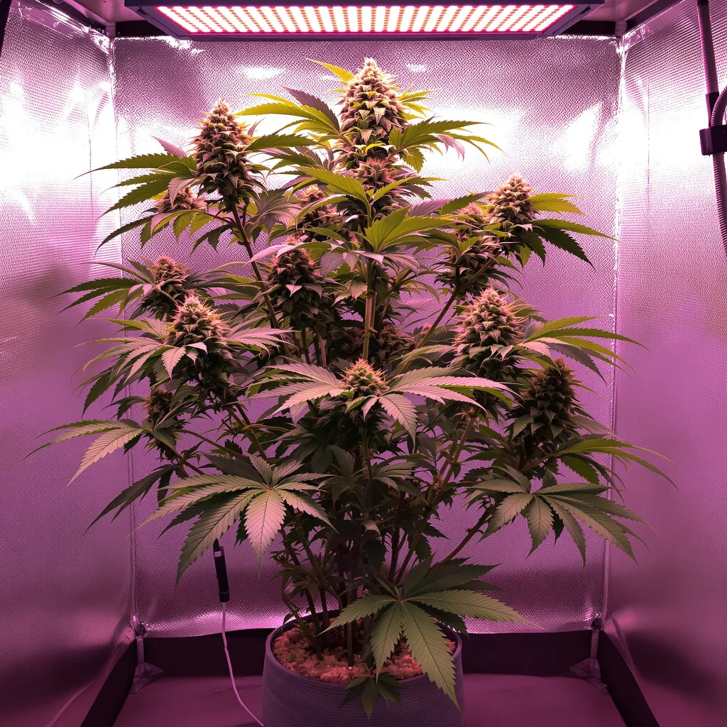 Plante de cannabis Mandarine en floraison — 60-100 cm autofloraison