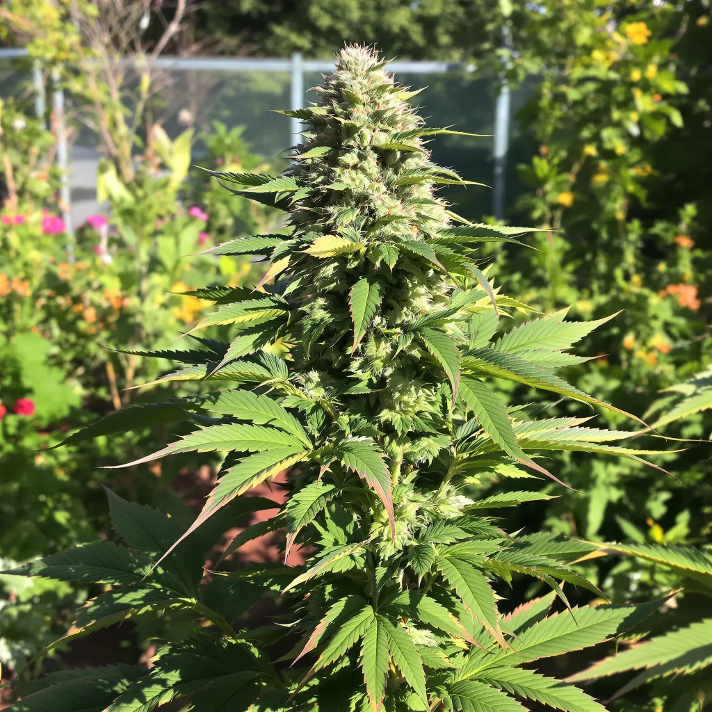 Mango Kush 89% indica / 11% sativa — fleur avec trichomes visibles