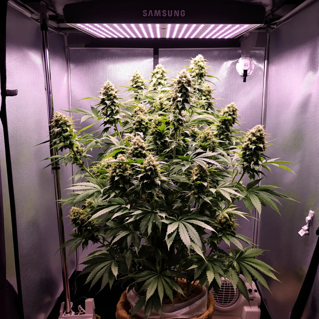 Plante de cannabis Manitoba Poison en floraison — 120-180 cm féminisée