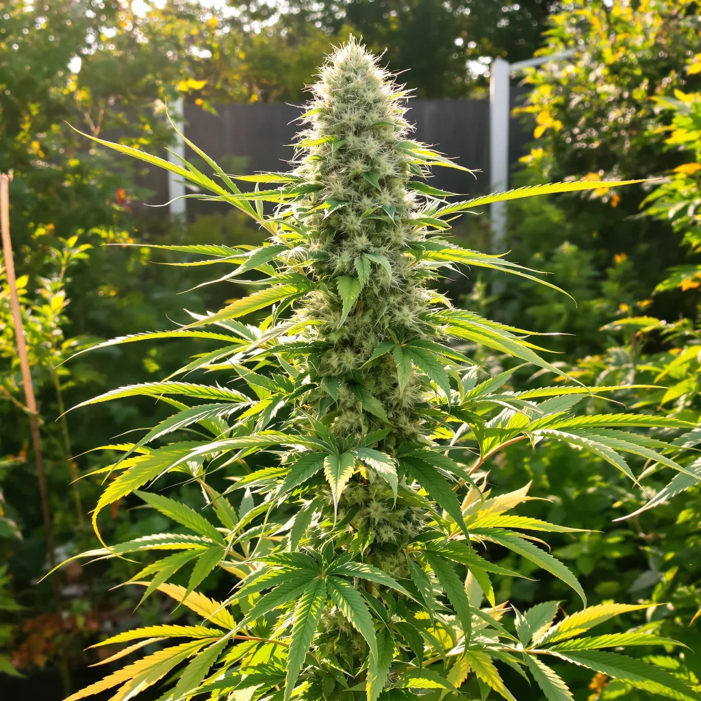 Manitoba Poison 57% indica / 43% sativa — fleur avec trichomes visibles