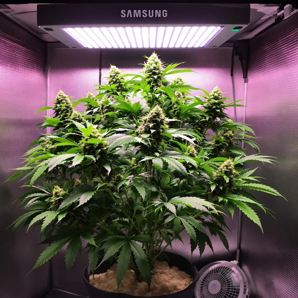Plante de cannabis Maple Leaf en floraison — 90-130 cm féminisée