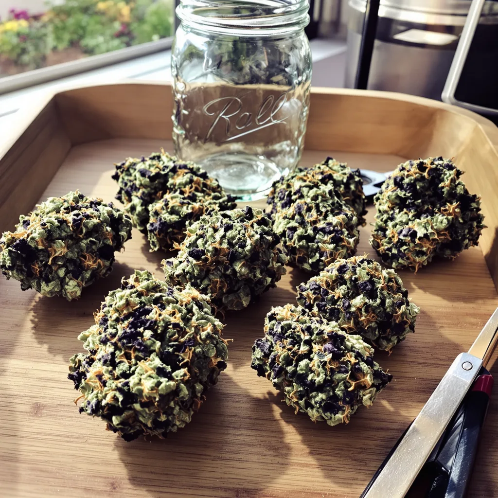 Mars OG 80% indica / 20% sativa — fleur avec trichomes visibles