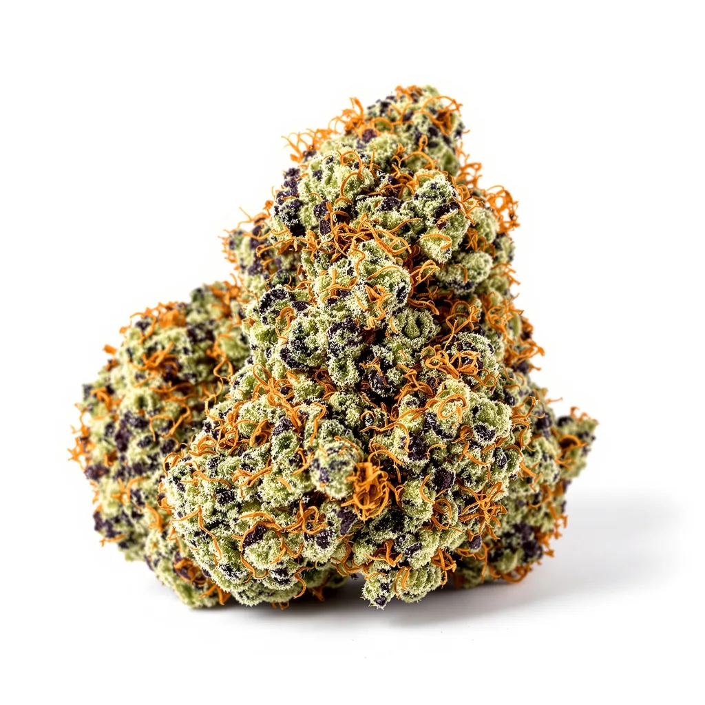 Mars OG 80% indica / 20% sativa — fleur avec trichomes visibles