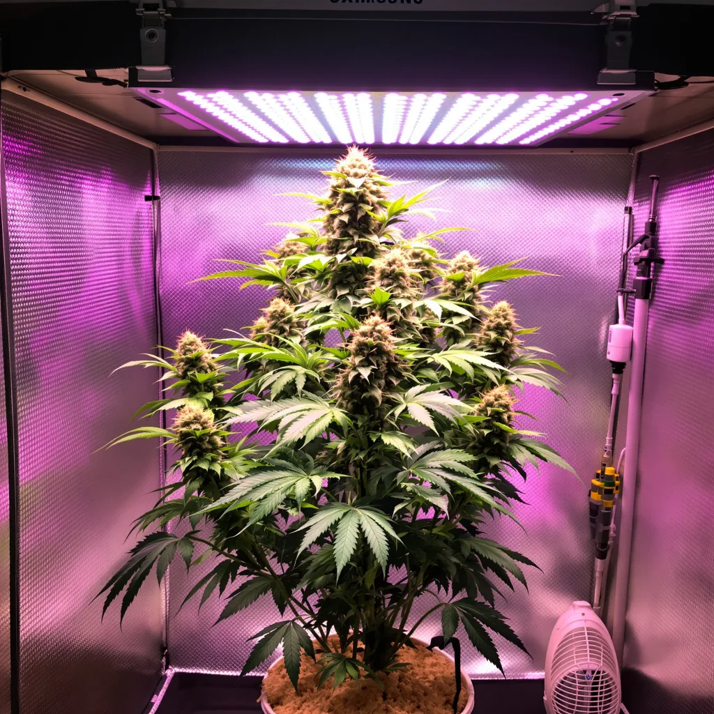 Plante de cannabis Master Jedi en floraison — 60-100 cm autofloraison