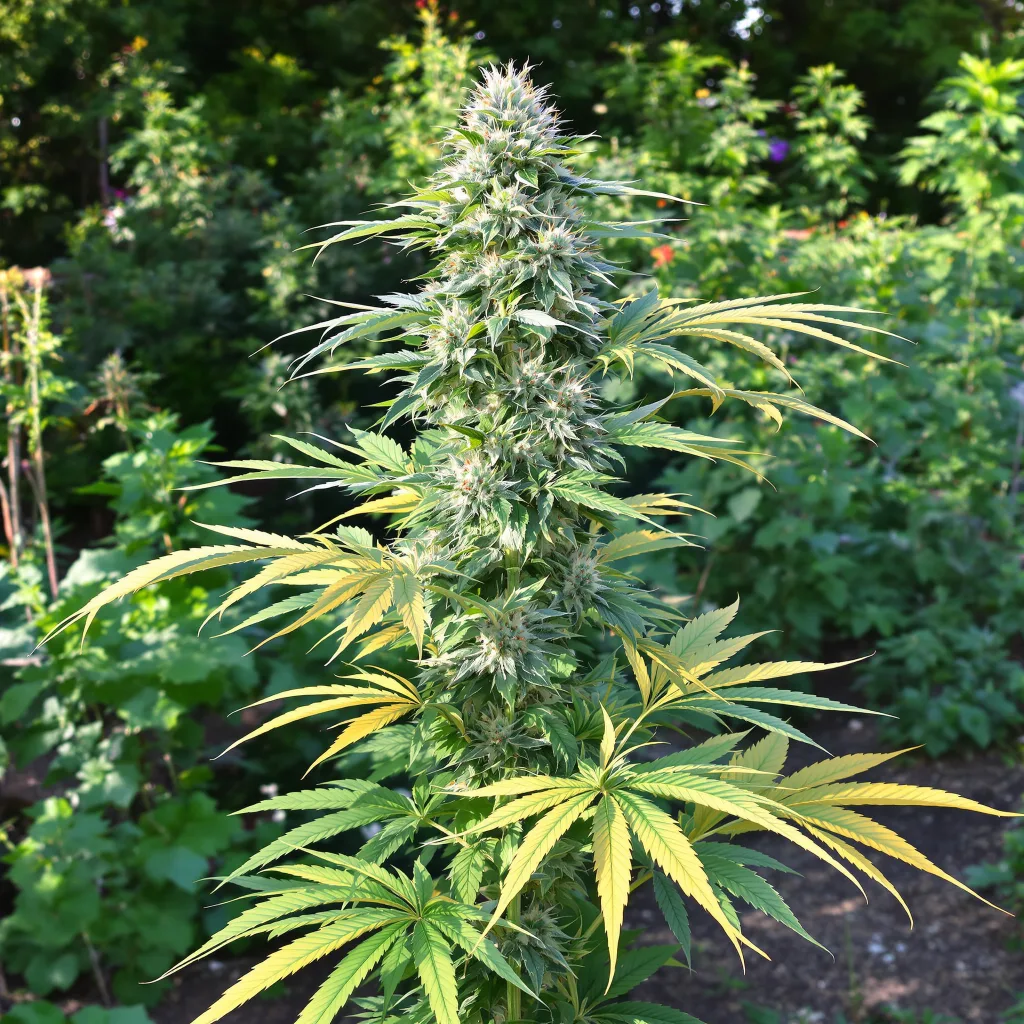 Master Jedi 40% indica / 50% sativa — fleur avec trichomes visibles