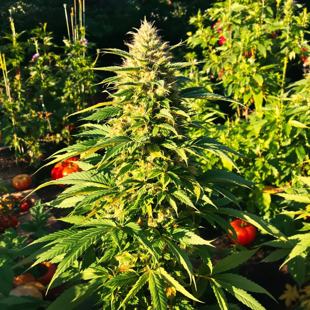 Matanuska Thunder Fuck 77% indica / 23% sativa — fleur avec trichomes visibles