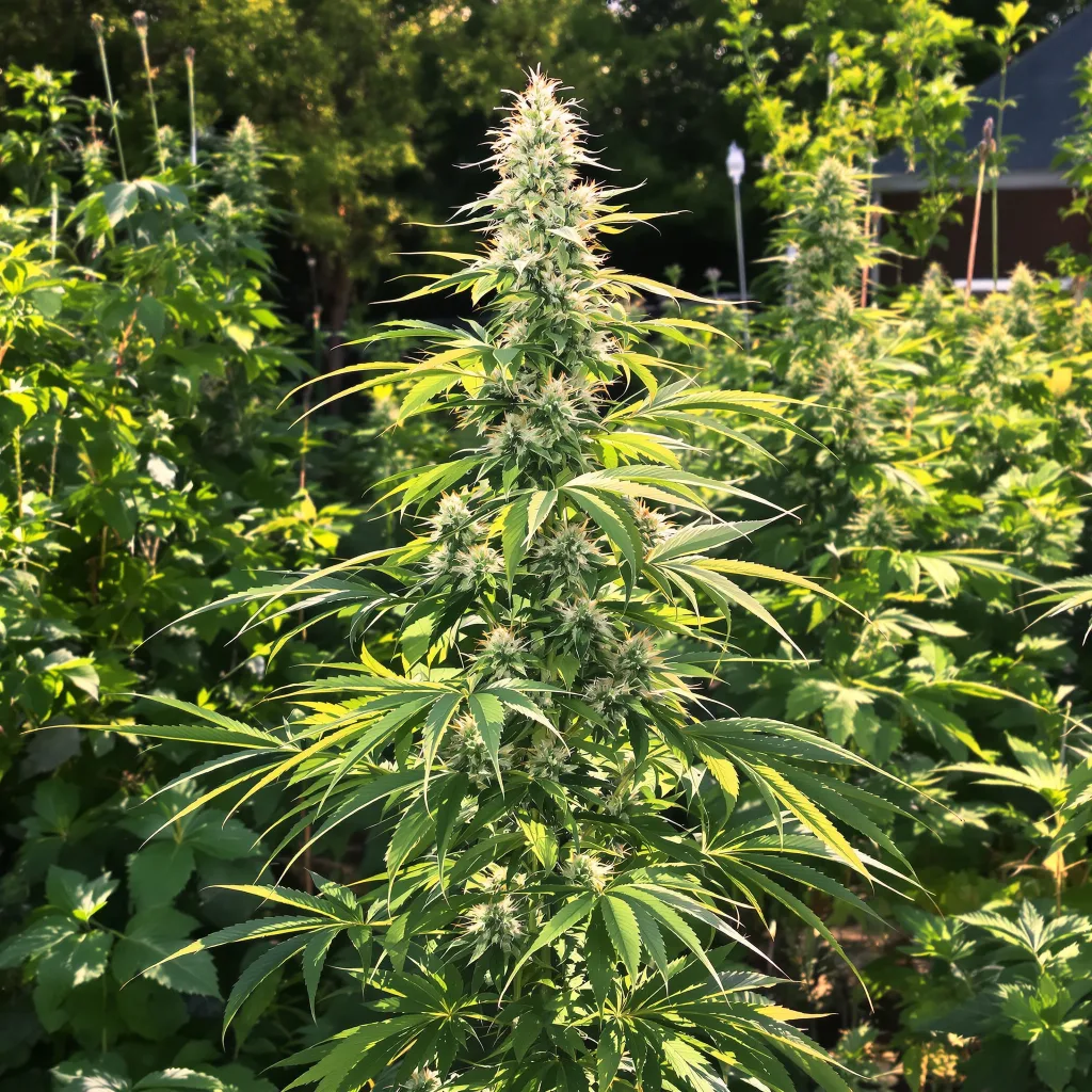 Maui 10% indica / 90% sativa — fleur avec trichomes visibles