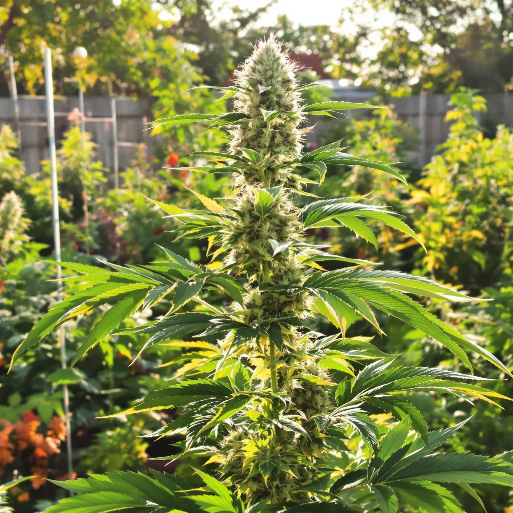 Maui Pineapple Chunk 41% indica / 59% sativa — fleur avec trichomes visibles