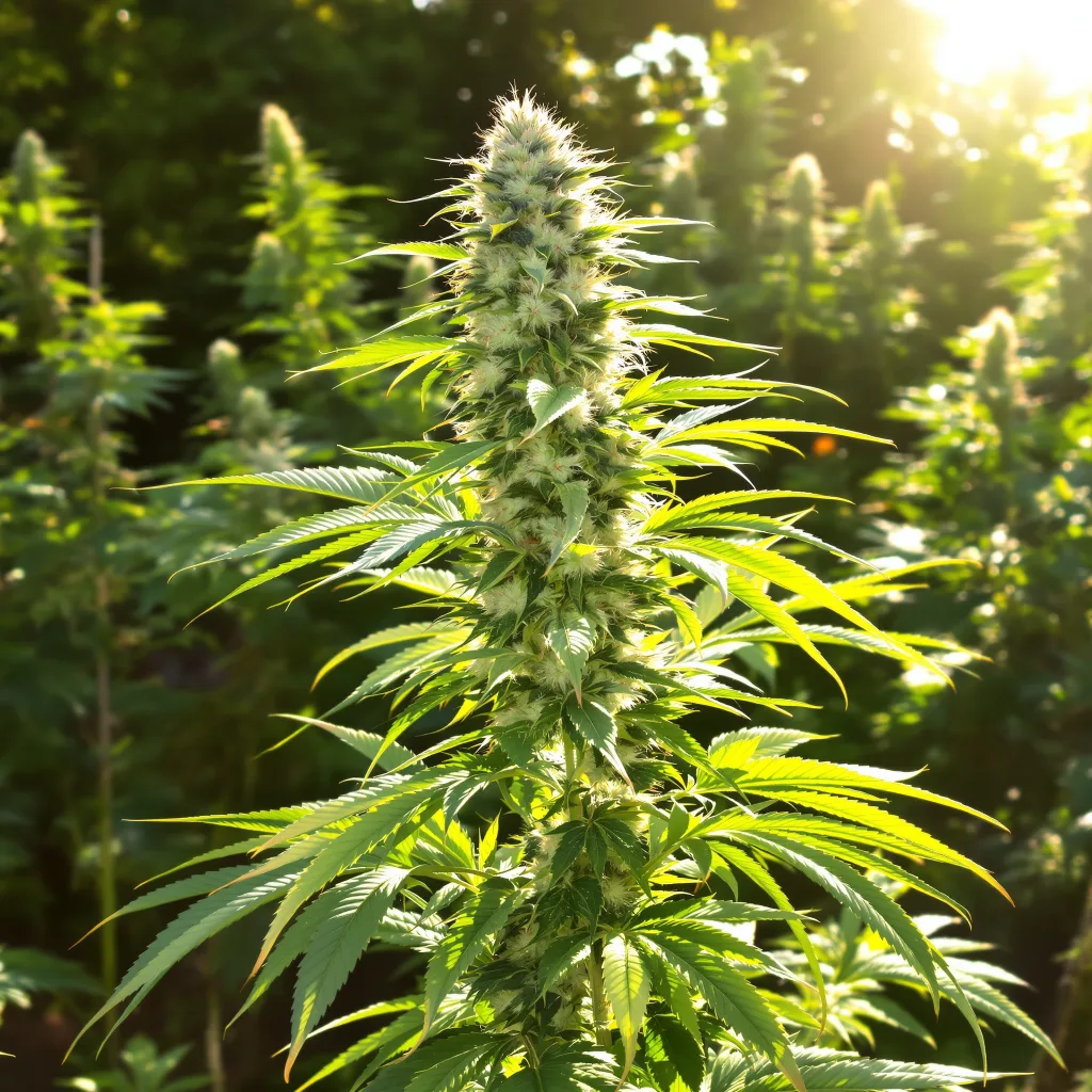 Maui Wowie 20% indica / 80% sativa — fleur avec trichomes visibles