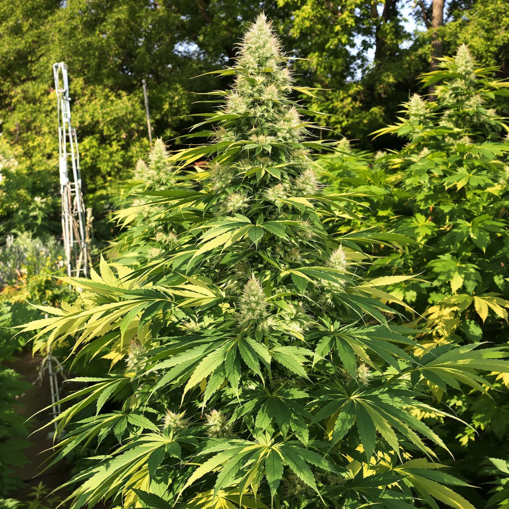 Maui Wowie 20% indica / 80% sativa — fleur avec trichomes visibles