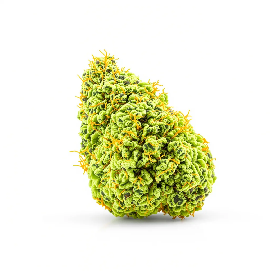 Maui Wowie 20% indica / 80% sativa — fleur avec trichomes visibles