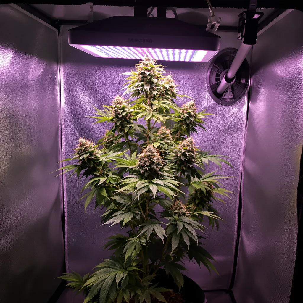 Plante de cannabis Maxi Gom en floraison — 60-100 cm autofloraison