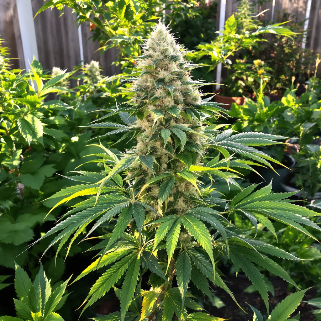 Mazar 73% indica / 27% sativa — fleur avec trichomes visibles