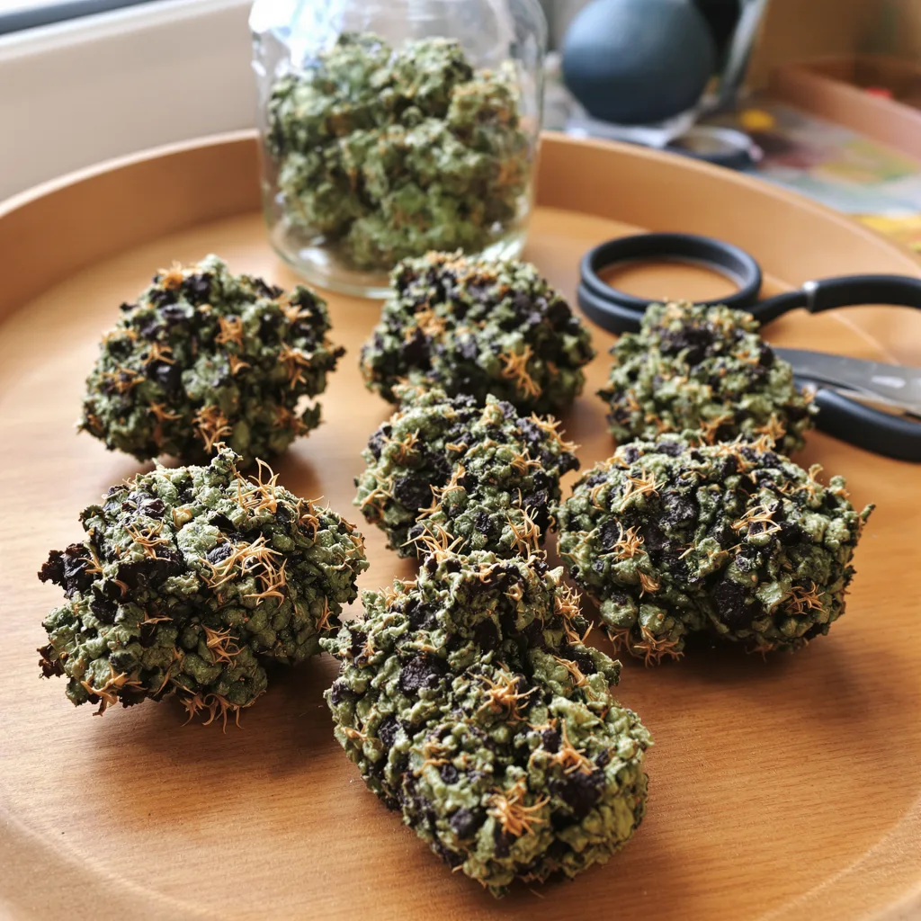 Mazar 73% indica / 27% sativa — fleur avec trichomes visibles