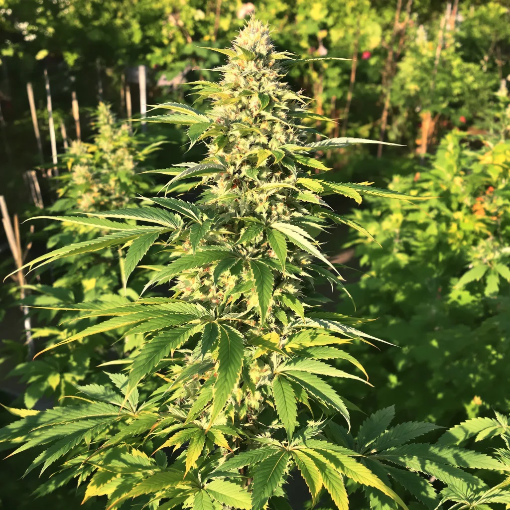 Mazar 73% indica / 27% sativa — fleur avec trichomes visibles