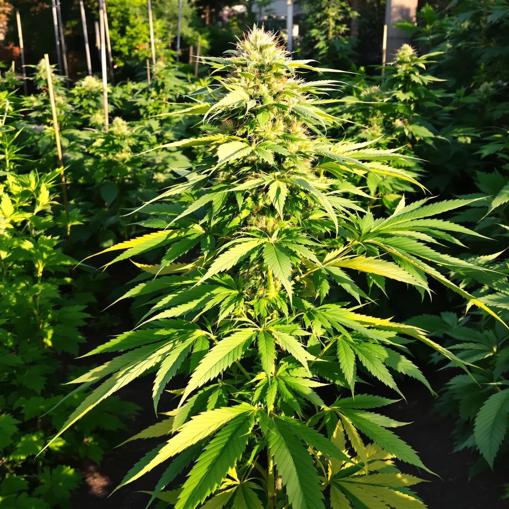 Mazar I Sharif 80% indica / 20% sativa — fleur avec trichomes visibles