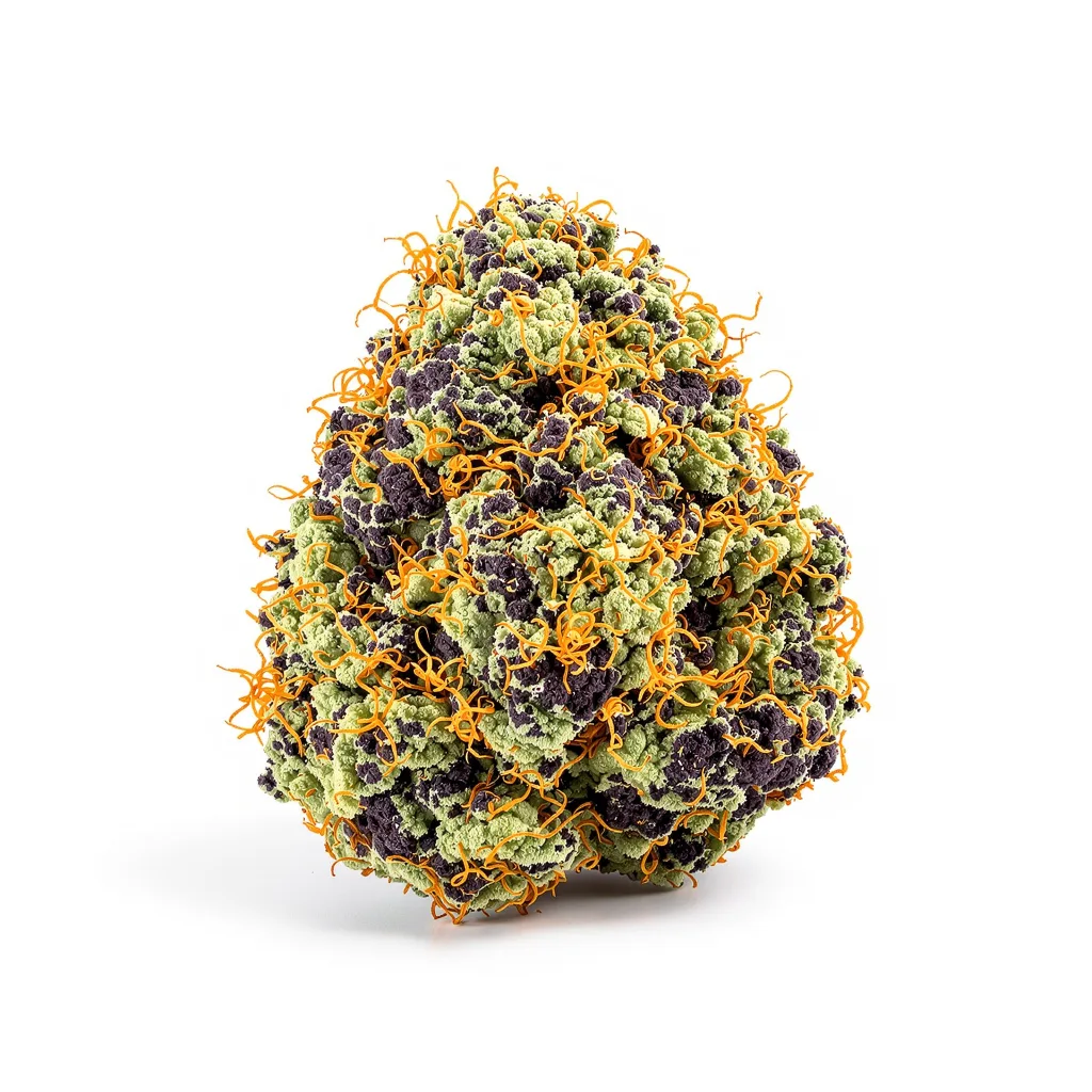 Mazar I Sharif 80% indica / 20% sativa — fleur avec trichomes visibles