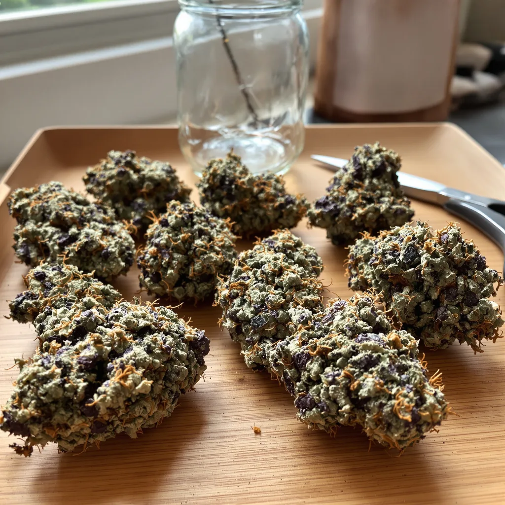 Mazar I Sharif 80% indica / 20% sativa — fleur avec trichomes visibles