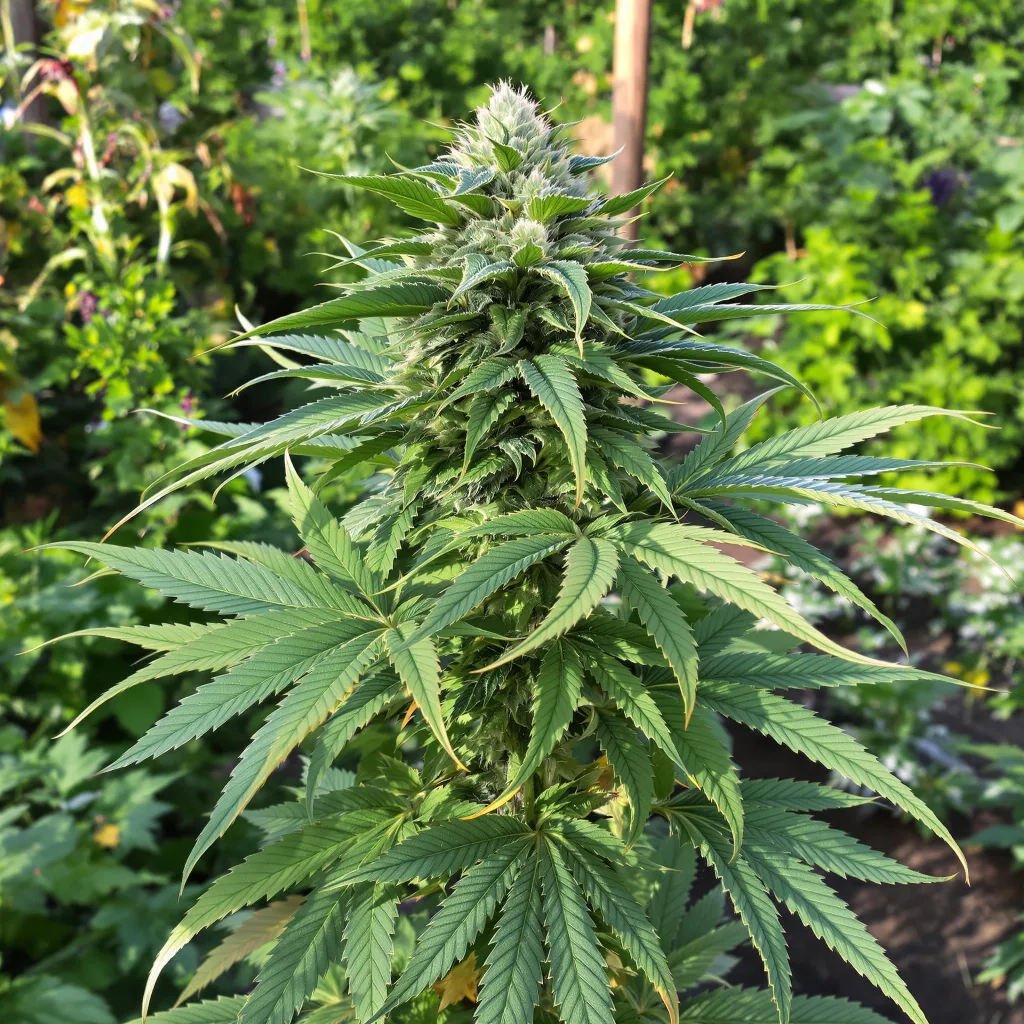 Mazar I Sharif 80% indica / 20% sativa — fleur avec trichomes visibles