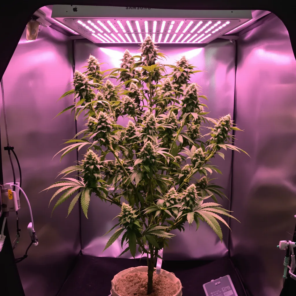 Plante de cannabis Mazar x Blueberry en floraison — 60-100 cm autofloraison