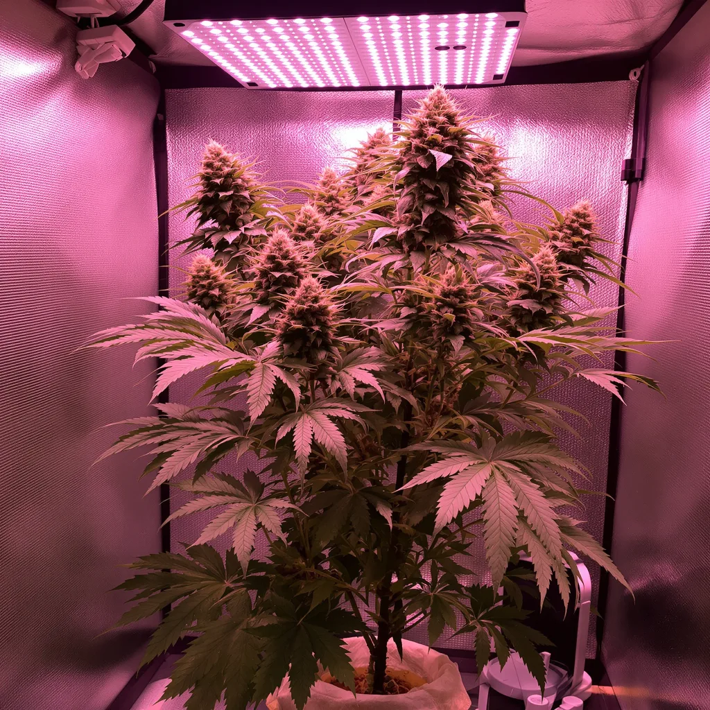 Plante de cannabis Mazar x Blueberry en floraison — 120-180 cm féminisée
