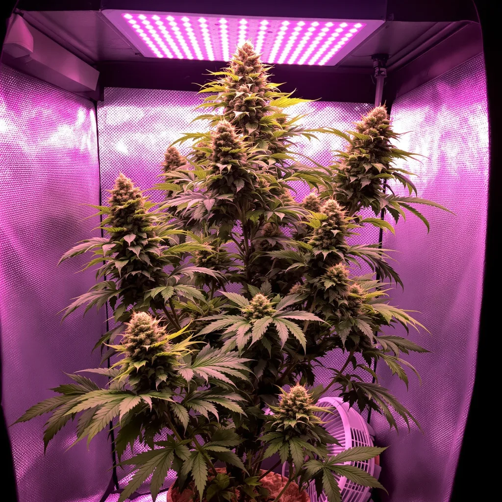 Plante de cannabis Mean Misty en floraison — 60-100 cm autofloraison