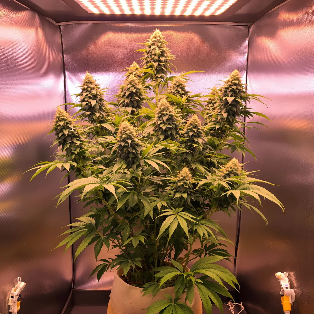 Plante de cannabis Mean Misty en floraison — 120-180 cm féminisée