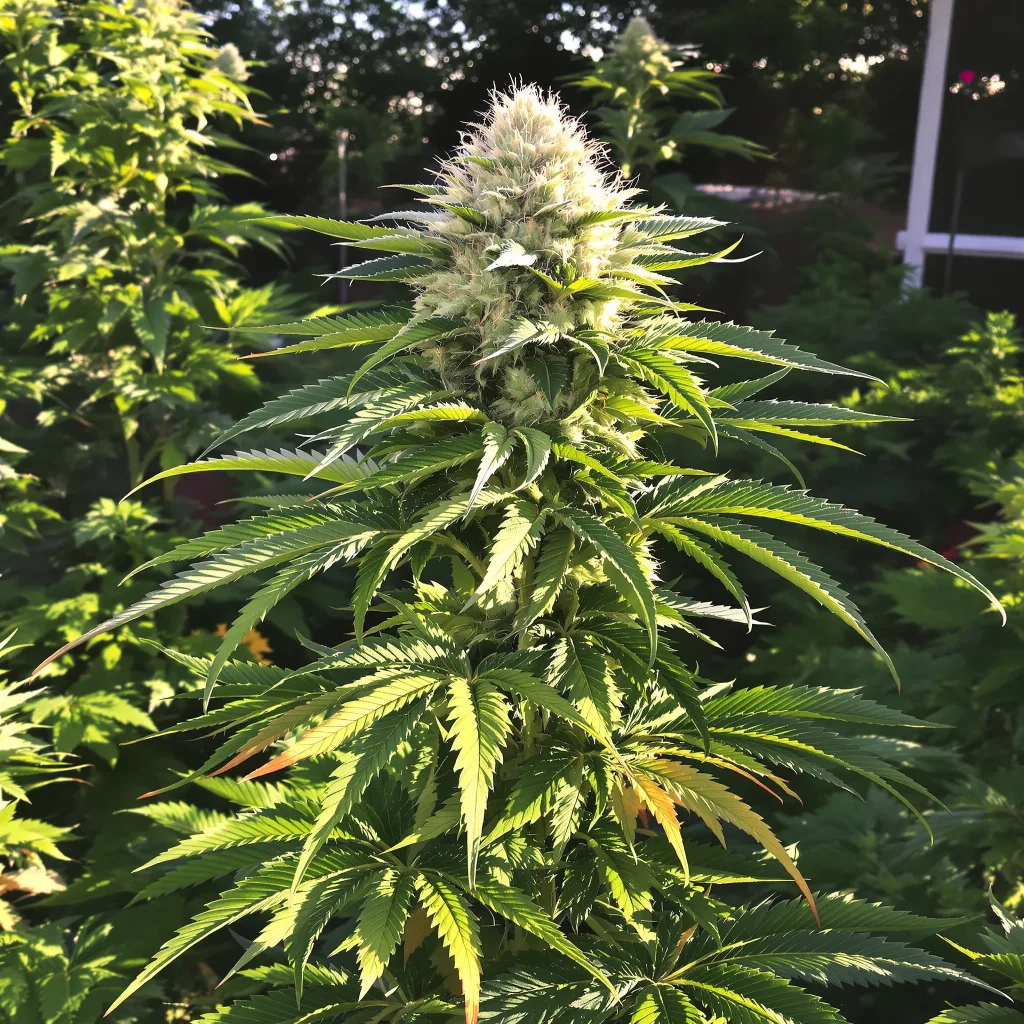 MedGom CBD 53% indica / 47% sativa — fleur avec trichomes visibles