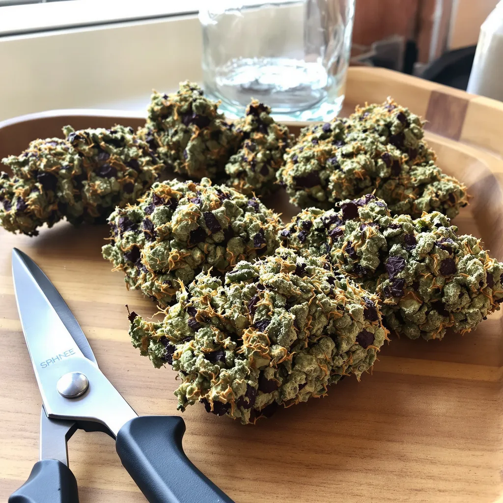 Medicine Man 80% indica / 20% sativa — fleur avec trichomes visibles
