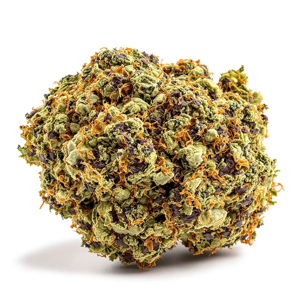 Medicine Man 80% indica / 20% sativa — fleur avec trichomes visibles