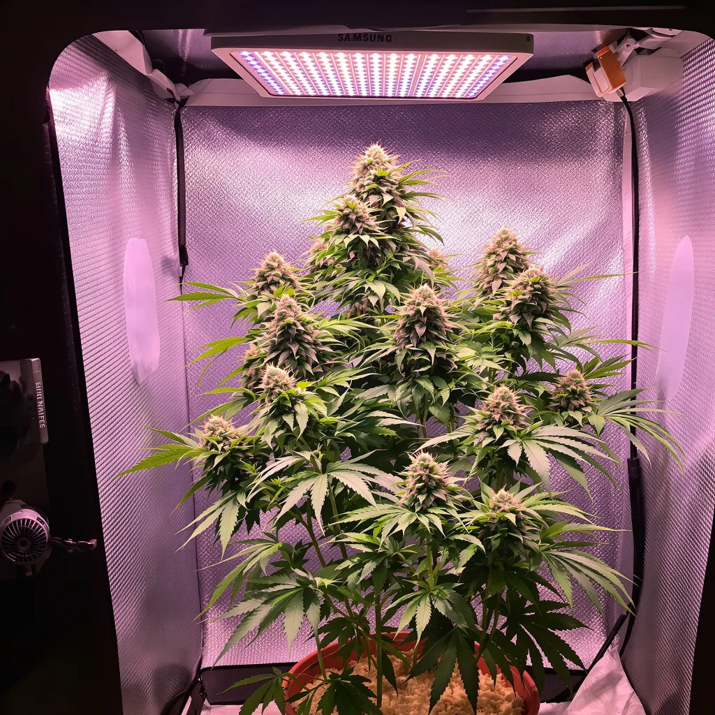 Plante de cannabis Mendo Breath en floraison — 60-100 cm autofloraison