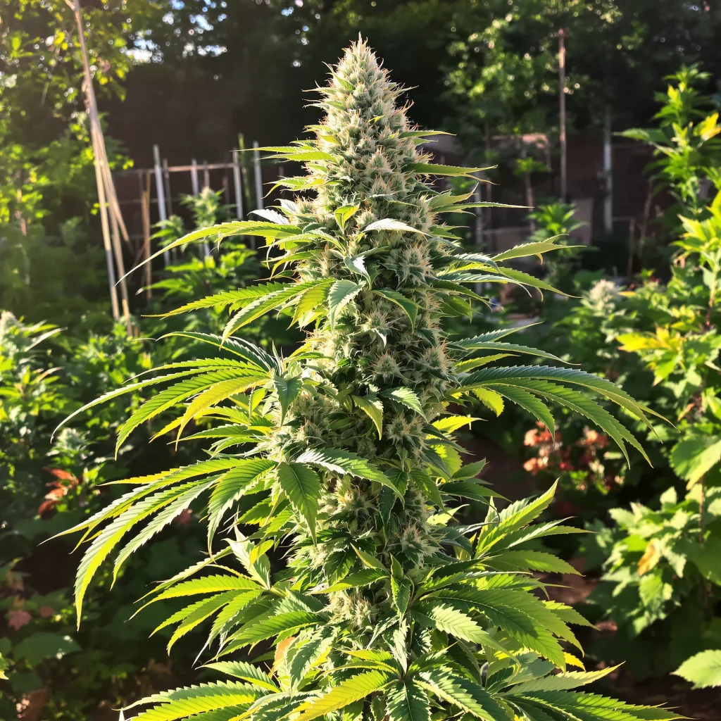Mendocino Purps 62% indica / 38% sativa — fleur avec trichomes visibles
