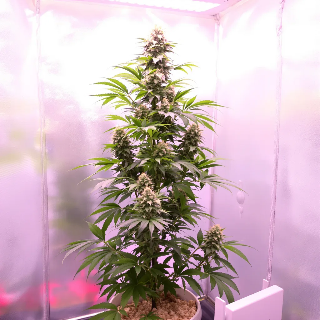 Plante de cannabis Mickey Kush en floraison — 60-100 cm autofloraison