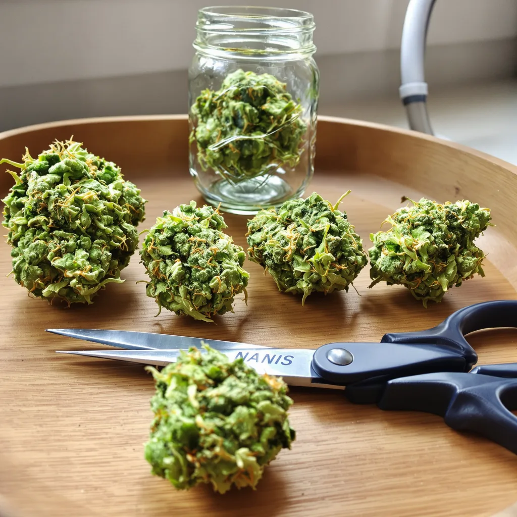 Mickey Kush 25% indica / 75% sativa — fleur avec trichomes visibles