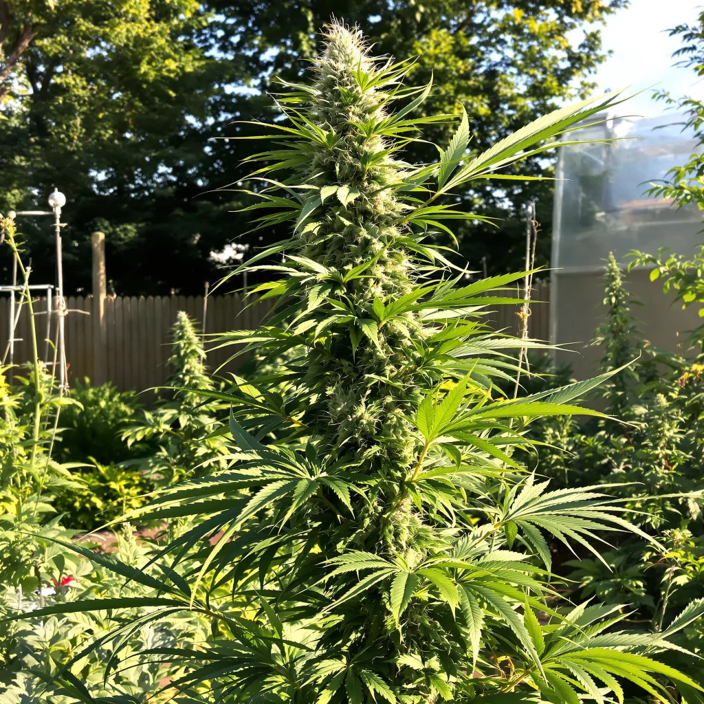 Mickey Kush 25% indica / 75% sativa — fleur avec trichomes visibles