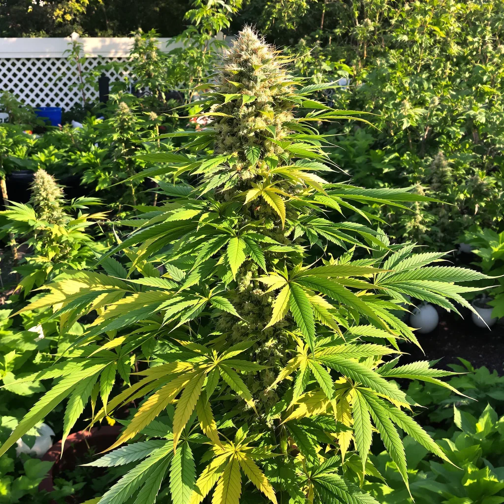 Middlefork 79% indica / 21% sativa — fleur avec trichomes visibles
