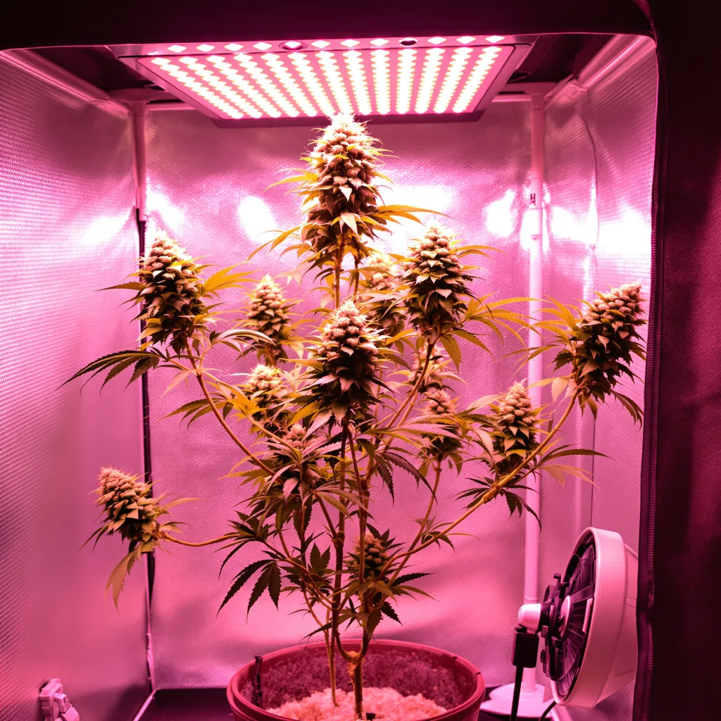 Plante de cannabis Midnight en floraison — 60-100 cm autofloraison