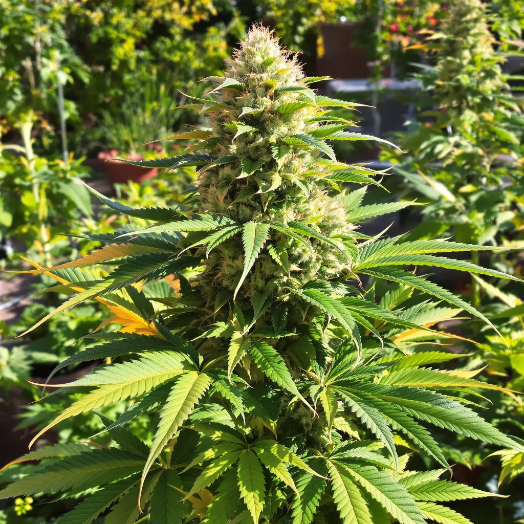 Milky Way 78% indica / 22% sativa — fleur avec trichomes visibles