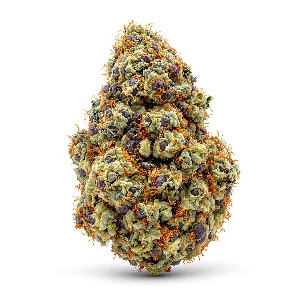 Milky Way 78% indica / 22% sativa — fleur avec trichomes visibles