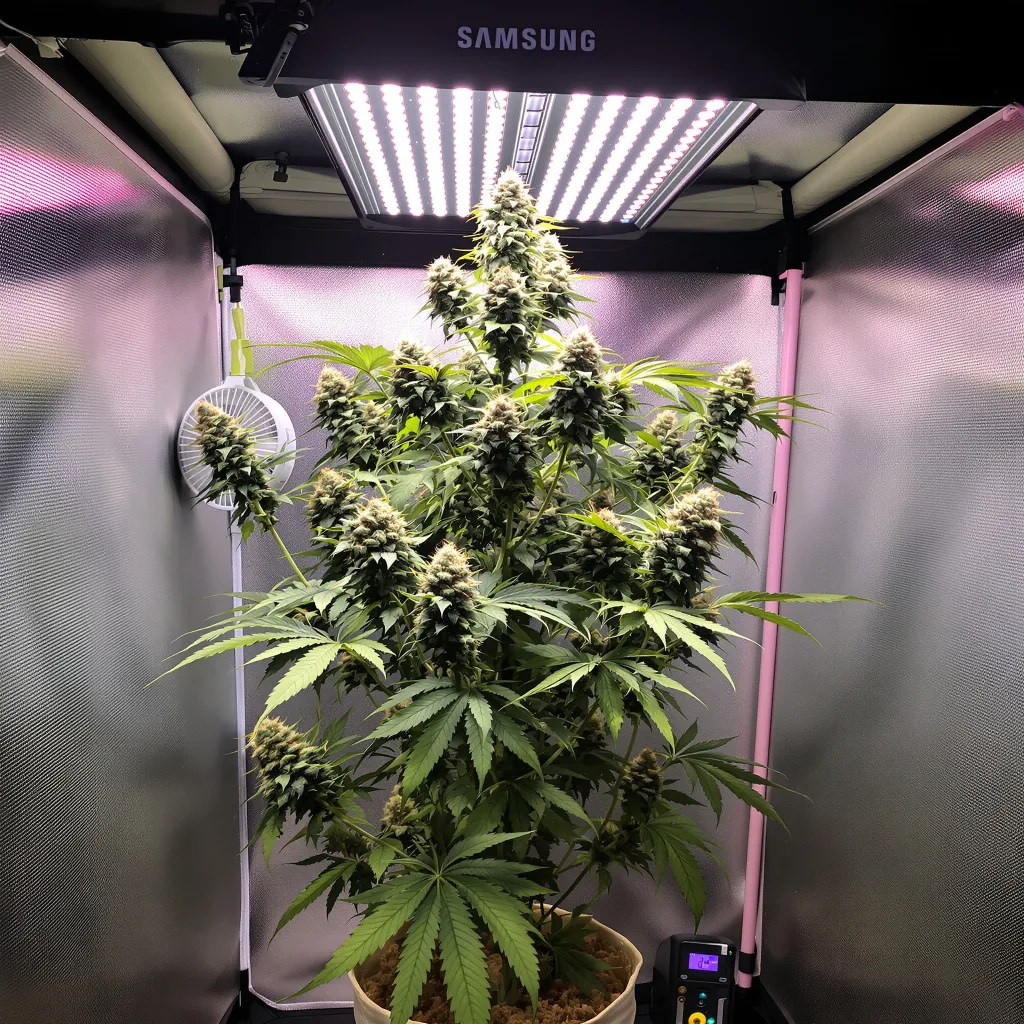 Plante de cannabis Mint Chocolate Chip en floraison — 120-180 cm féminisée